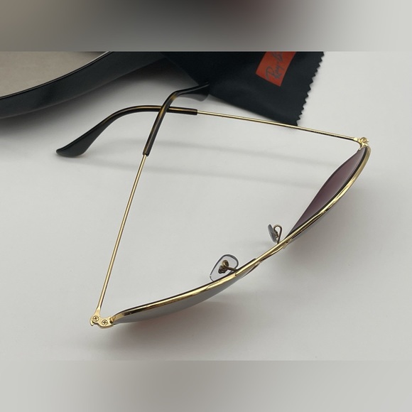 Authentic Ray Ban Aviator Brown Sunglasses - Picture 5 of 15